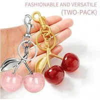 FELIXLEO Schlüsselanhänger Set 2er Pack Schlüsselanhänger Kirsche süßes Auto Taschen Accessoire (1-tlg)