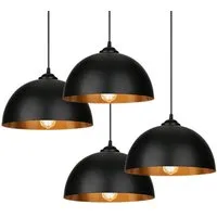 Clanmacy Pendelleuchte Pendelleuchte Lampenschirm 2er Set Industrielle Vintage E27 Retro, ohne Leuchtmittel
