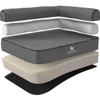 Knuffelwuff Tierbett Hundebett Marlie Lehne Rechts, Orthopädisch