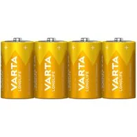 VARTA 4er Set D Batterien Longlife Alkaline 1,5V - Made in Batterie