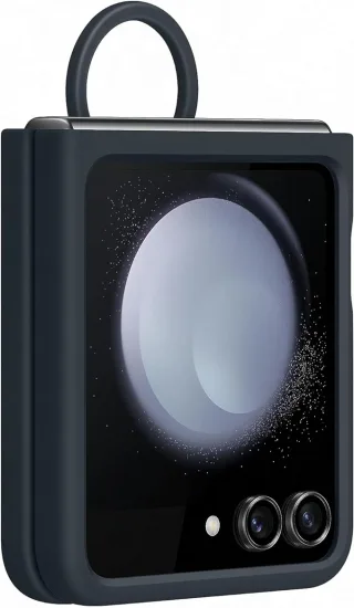 Samsung Silicone Cover mit Ring [für das Galaxy Z Flip 5] blau