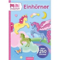 MINI-Stickerheft – Einhörner / diverse, Über 250 Sticker