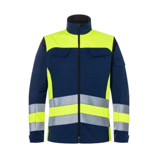 KÜBLER REFLECTIQ Jacke Klasse 1 warngelb/dunkelblau XL - 1208 8340-3448-XL