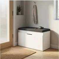 BOXIMO Schuhschrank Schuhschrank mit Sitzfläche und Stauraum SOTO, 80 x 50 x 35 cm (Schuhschrank GRADIA mit Sitzbank)