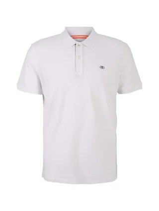 Tom Tailor - Basic Poloshirt weiß - Gr. - L