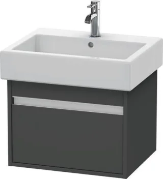 Duravit Ketho Waschtischunterbau wandhängend Graphit Matt 550x440x410 mm - KT668604949 KT668604949