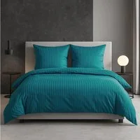 TRAUMSCHLAF Bettwäsche Stripe, Mako Satin, 3 teilig, hochwertige Satin Bettwäsche