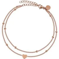 GOOD.designs Fußkette mit Anhänger (1-tlg), mit Herz-Anhänger