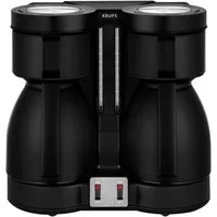 Krups Filterkaffeemaschine KT8501 Duothek, 0,8l Kaffeekanne, Papierfilter 1x4, Doppelkaffeeautomat, zwei Isolierkannen, abnehmbare Filterhalterung