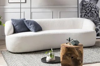 SalesFever 3-Sitzer "Stilvoller 3-Sitzer für Ihr Zuhause" organisch geformt, Breite 220 cm