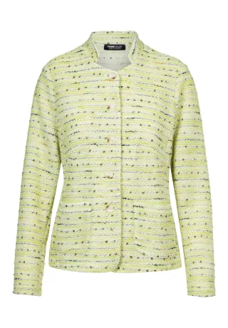 FRANK WALDER - Leichtjacke SUNKISSED JUNGLE mit aufgesetzten Taschen lime green/ecru - Gr. - 48
