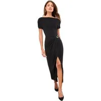 LIPSY Midikleid Lipsy Midikleid mit Schrägausschnitt, Regular (1-tlg)