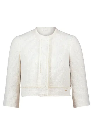 Betty & Co - Bolero-Jacke nature melange - Gr. - 40