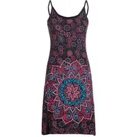 Vishes Sommerkleid Trägerkleid Damen Bedruckt Mandala Blüten Jersey Baumwolle Alternative Mode, Boho, Hippie, Ethno, Festival