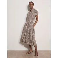 Apricot Druckkleid Midikleid mit Animal-Print
