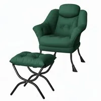 GarveeMore Ohrensessel Relaxsessel mit Hocker Ohrensessel Polstersessel Faulsesse