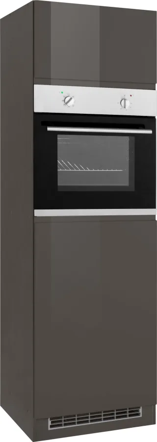 KOCHSTATION Backofen/Kühlumbauschrank "KS-Virginia" 200 cm hoch, 60 cm breit, Nische für Ofen B/H/T: 56/59/55 cm