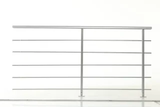 Dolle Geländer-Set PAB 81 - für Bodenmontage Ergänzungsset aus Aluminium für Treppen und Balkon (Innen und Außen)