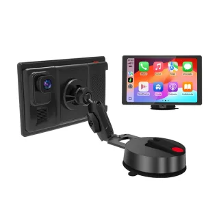 8 Inch IPS 4K HD Touch Screen Wireless Portable Carplay Android Auto Display Dual Lens Dash Cam Wifi BT Player with Magn