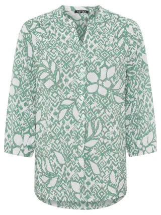 Olsen - Blouse Woven Long Sleeves jungle khaki - Gr. - 38