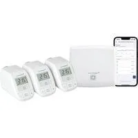 Smart Home Starter Set Heizen weiß, Homematic IP Access Point (HmIP-HAP), 3x Homematic IP Heizkörperthermostat - basic (HmIP-eTRV-B)