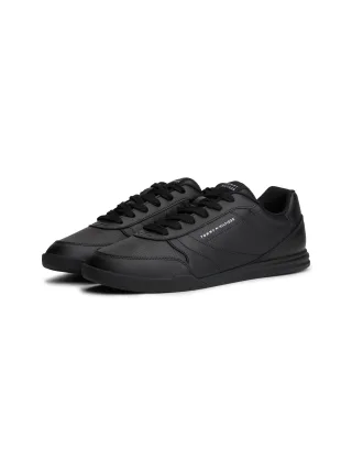 Tommy Hilfiger Sneaker "LOPRO CUP LEATHER", Freizeitschuh, Halbschuh, Schnürschuh mit effektvollen Ziernähten