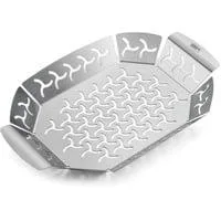 Premium Gemüse-Grillkorb 6677, Gemüsekorb edelstahl, klein