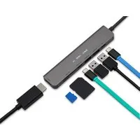 HURRICANE Laptop-Dockingstation Laptop-Dockingstation 7in1 USB-C HUB 4K HDMI 60W PD Port Kartenleser, für MacBook, Laptop, PC, Festplatte