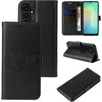 Tec-Expert Handyhülle Cover Tasche Hülle für Samsung Galaxy A26 5G 6.5 Zoll, 6.5, Klapphülle Case mit Kartenfach Fliphülle aufstellbar, Motiv Blumen
