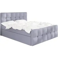 A&J MöbelLand GmbH Boxspringbett BERG mit 2 Bettkästen und Topper. (Boxspringbett mit Bettkasten und gepolstertem Kopfteil. Inclusiv Topper !, TOP ANGEBOT), Länge 216 cm Höhe 106 cm