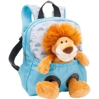 Nici Kinderrucksack Travel Friends, Rucksack mit Plüsch Löwe, 25 cm