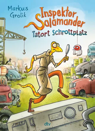 Inspektor Salamander ? Tatort Schrottplatz: Cooler Comic zum Vorlesen ab 7 (Die Inspektor Salamander-Reihe Band 1)