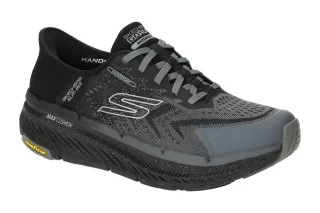 Skechers 220527 BBK Herren Sneakers Grau-Schwarz Air Cooled Memory Foam