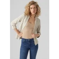 Vero Moda Kurzblazer VMJESMILO 3/4 LOOSE BLAZER WVN NOOS mit Leinen