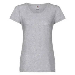 Fruit of the Loom - T-Shirt für Damen (Grau meliert)