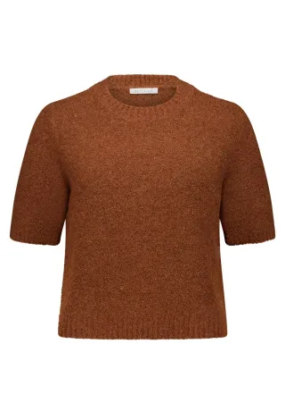 Betty & Co - Strickpullover Dark Brown Melange - Gr. - 36