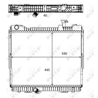 NRF Motork?hler gel?tet Nissan Cabstar Nt400 2,5