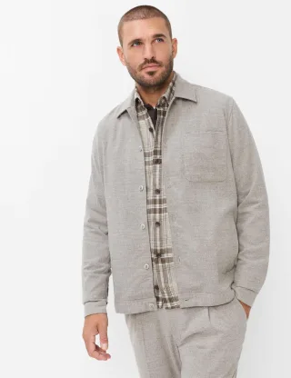 Brax Herren Overshirt Style LUCA cappucino, braun, Gr. XXXL