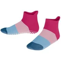 FALKE Haussocken Colour Block Haussocken (1-Paar) mit rutschhemmendem Noppendruck