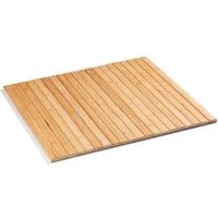 Lumaland Hockerauflage Bambus praktische Ablage 54x50x1 cm, (1 St), rollbare Bambusauflage für modularen Hocker
