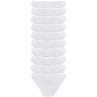 bonprix Slip (Packung, 10-St) bequeme Passform, aus Baumwolle, verschiedene Farben, im 10er Pack