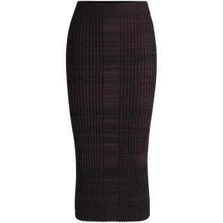 Boss - "Farmina" Midirock für Damen, Jerseyware (Dunkelrot)