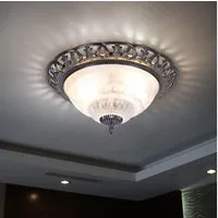 GLOBO LIGHTING Deckenleuchte, Leuchtmittel nicht inklusive, Deckenlampe Wohnzimmerleuchte Antik Glasschirm Perlmutt weiß