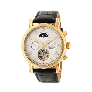 Heritor Automatik Winston Semi-Skelett Lederarmbanduhr