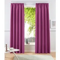 OTTO home Vorhang Raja, Gardinen mit Kräuselband, Vorhänge Wohnzimmer (2 St), Kräuselband, blickdicht, Polyester, 2er-Set, Bestseller, einfarbig, modern, pflegeleicht, Mikrofaser