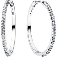 Pandora Paar Creolen 294650C01, Silber, Zirkonia, Creolen