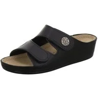 AFS-Schuhe 2095H23 Hallux Pantolette für Damen mit Fußbett, bequeme Sandalen aus Leder