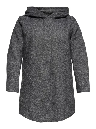 ONLY CARMAKOMA - CARSEDONA LIGHT COAT OTW NOOS Dark Grey Melange - Gr. - 48