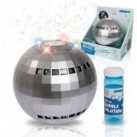 alldoro Seifenblasenmaschine Automatische Seifenblasenmaschine Diskokugel mit LED-Leuchteffekt, Bubble Maschine mit auslaufsicherem Tank für Kindergeburtstag & Party