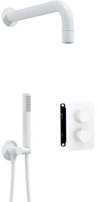 Neuesbad Serie 720 Unterputz-Duschset mit Smart-Box und Rund COMPONENTS, Weiß NB1DEBXYZAEBT1